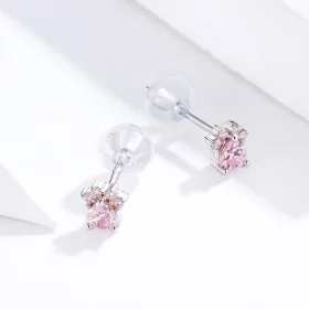 Pandora Style Silver Lovely Claws Stud Earrings - SCE781 Pandora Style Silver Lovely Claws Stud Earrings - SCE781