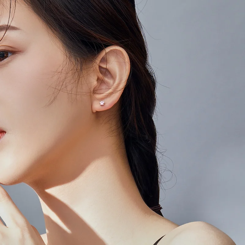 (image for) Pandora Style Silver Lovely Claws Stud Earrings - SCE781 - View 6