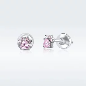 Pandora Style Silver Lovely Claws Stud Earrings - SCE781