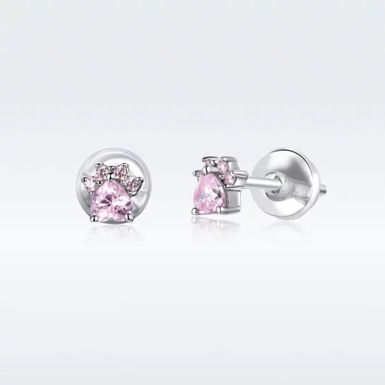 Pandora Style Silver Lovely Claws Stud Earrings - SCE781