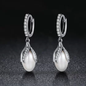 Pandora Style Silver Mimosa Bud Stud Earrings - SCE259 Pandora Style Silver Mimosa Bud Stud Earrings - SCE259