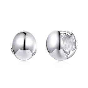 Pandora Style Silver Mirror Stud Earrings - SCE1119 Pandora Style Silver Mirror Stud Earrings - SCE1119