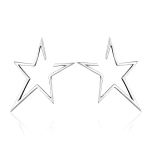 (image for) Pandora Style Silver Modern Star Stud Earrings - SCE107