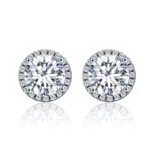Pandora Style Silver Noble Light Stud Earrings - SCE358 (image for) Pandora Style Silver Noble Light Stud Earrings - SCE358