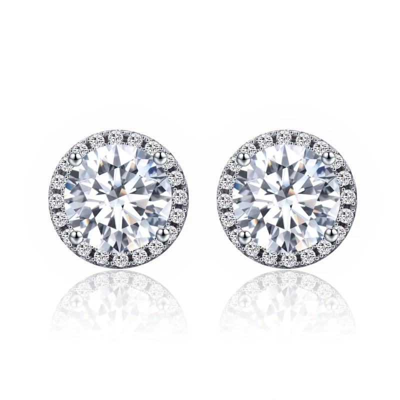 (image for) Pandora Style Silver Noble Light Stud Earrings - SCE358 - Product Image