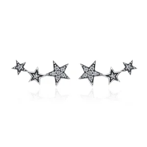 (image for) Pandora Style Silver Secrets of Stars Stud Earrings - SCE175