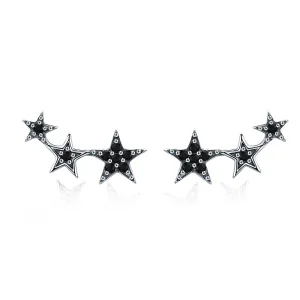 (image for) Pandora Style Silver Secrets of Stars Stud Earrings - SCE292