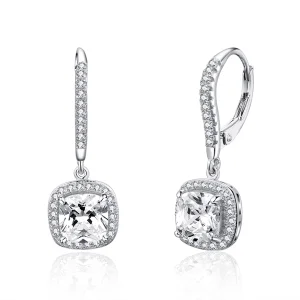 (image for) Pandora Style Silver Shining Time Hanging Earrings - SCE520