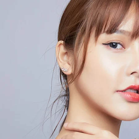 Pandora Style Silver Shining Wheat Ears Stud Earrings - BSE415