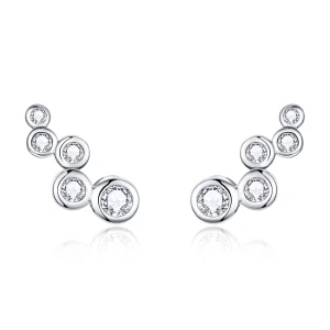(image for) Pandora Style Silver Shiny Elegance Stud Earrings - BSE235