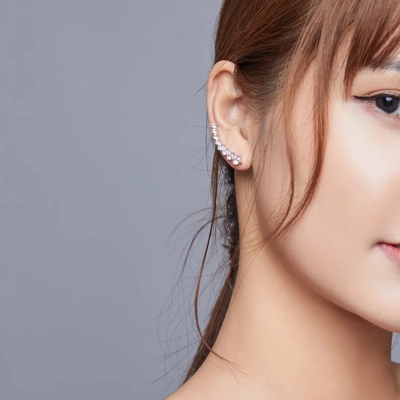 (image for) Pandora Style Silver Shiny Light Stud Earrings - SCE920 - View 7