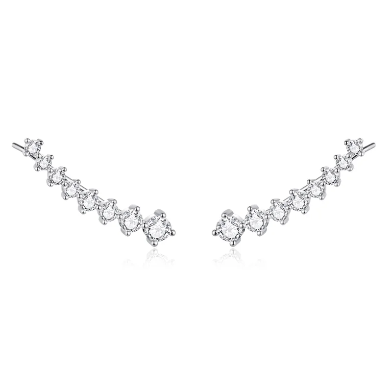 (image for) Pandora Style Silver Shiny Light Stud Earrings - SCE920 - Product Image