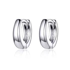 Pandora Style Silver Simple Dream Hoop Earrings - SCE552 Pandora Style Silver Simple Dream Hoop Earrings - SCE552