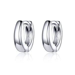(image for) Pandora Style Silver Simple Dream Hoop Earrings - SCE552