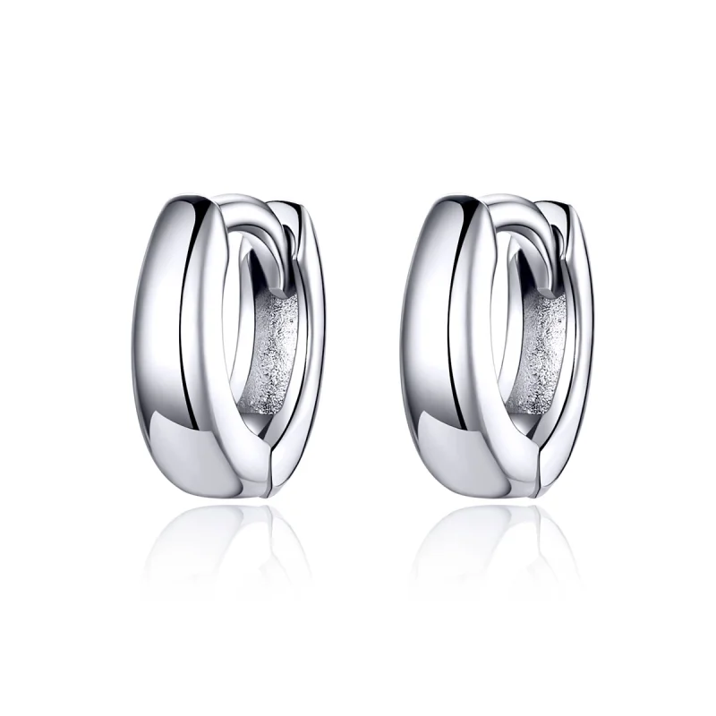 (image for) Pandora Style Silver Simple Dream Hoop Earrings - SCE552 - Product Image