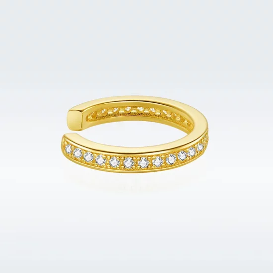 Pandora Style Silver Simple Ear clip - SCE998-B