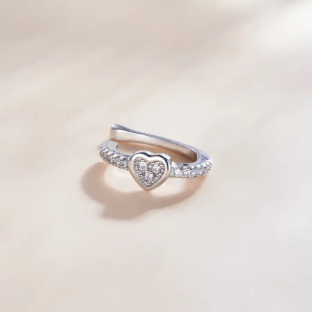 Pandora Style Silver Single Ear Ear clip - SCE1023