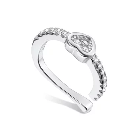 Pandora Style Silver Single Ear Ear clip - SCE1023 Pandora Style Silver Single Ear Ear clip - SCE1023