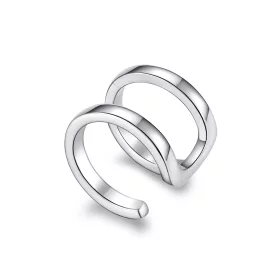 Pandora Style Silver Single Ear Ear clip - SCE1025 Pandora Style Silver Single Ear Ear clip - SCE1025