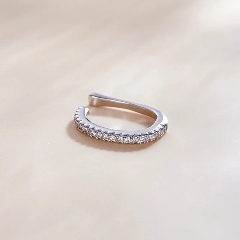 (image for) Pandora Style Silver Single Ear Ear clip - SCE1022 - View 2