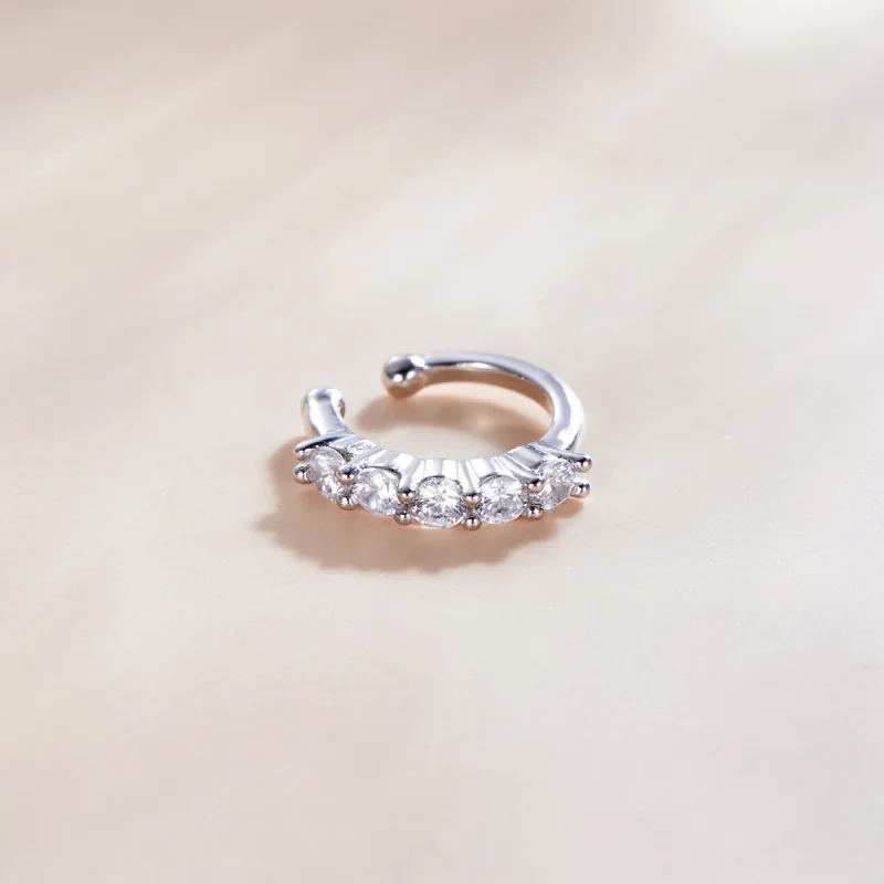 (image for) Pandora Style Silver Single Ear Ear clip - SCE1026 - View 2