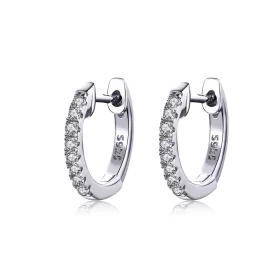 Pandora Style Silver Small Circle Hoop Earrings - SCE498-A Pandora Style Silver Small Circle Hoop Earrings - SCE498-A