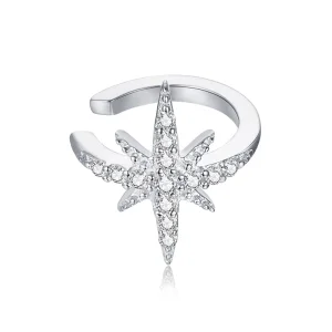 (image for) Pandora Style Silver Star Ear clip - SCE999-A