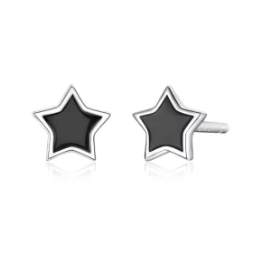 Pandora Style Silver Stars Stud Earrings - BSE275 Pandora Style Silver Stars Stud Earrings - BSE275