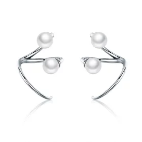 Pandora Style Silver Tender You Stud Earrings - SCE306 Pandora Style Silver Tender You Stud Earrings - SCE306