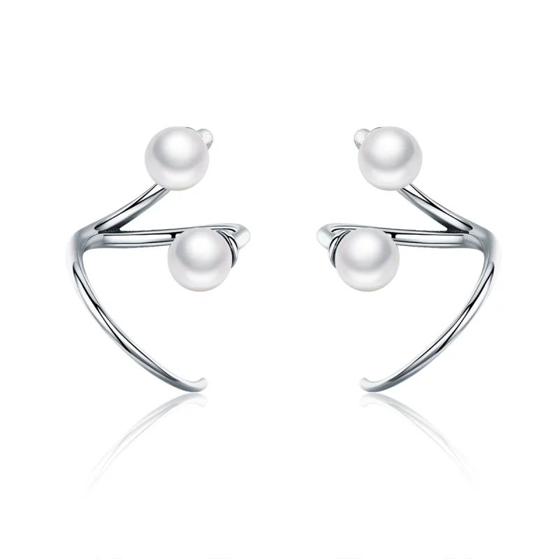 (image for) Pandora Style Silver Tender You Stud Earrings - SCE306 - Product Image