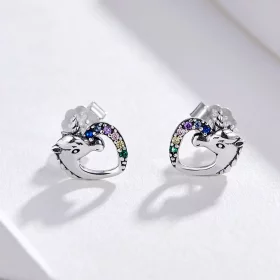 Pandora Style Silver Unicorn Stud Earrings - SCE611 Pandora Style Silver Unicorn Stud Earrings - SCE611