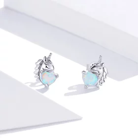 Pandora Style Silver Unicorn Stud Earrings - SCE896 Pandora Style Silver Unicorn Stud Earrings - SCE896