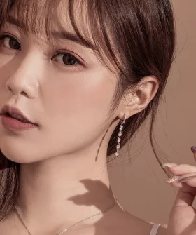 Pandora Style Silver Ziron Love Hanging Earrings - SCE583 Pandora Style Silver Ziron Love Hanging Earrings - SCE583