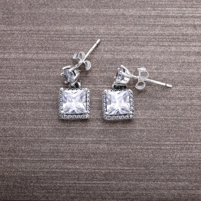 (image for) Pandora Timeless Elegance Drop Earrings 803-3033 - 290593CZ - View 2