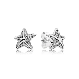 (image for) PANDORA Tropical Starfish, Clear CZ Stud Earrings - 290748CZ