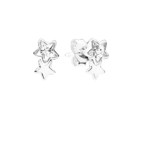 PANDORA Twin star silver stud earrings with clear cubic zirconia - 290598CZ PANDORA Twin star silver stud earrings with clear cubic zirconia - 290598CZ