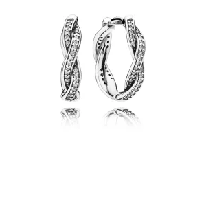 (image for) PANDORA Twist of Faith Hoop Earrings - 290576CZ