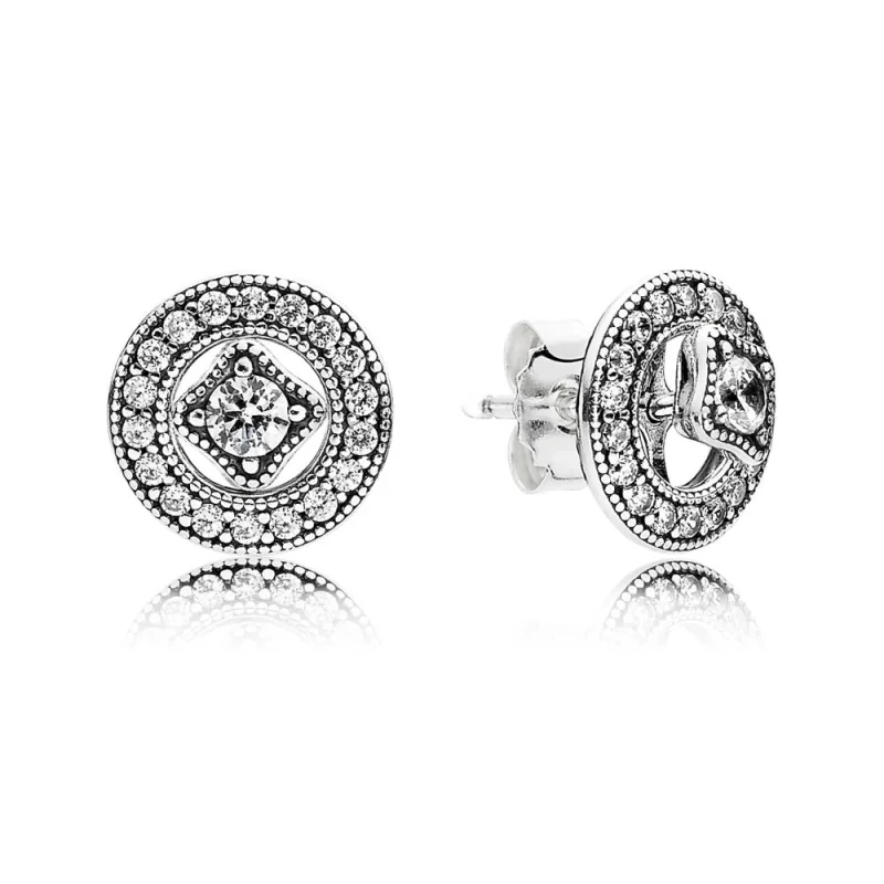 (image for) PANDORA Vintage Allure Stud Earrings - 290721CZ - Product Image