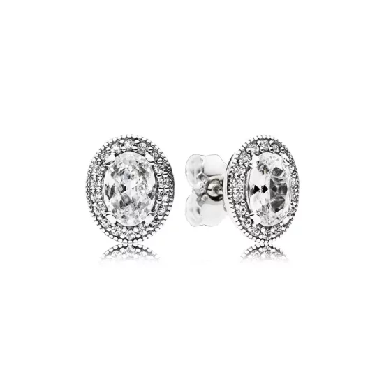 PANDORA Vintage Elegance Stud Earrings - 296247CZ