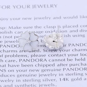 PANDORA White Primrose Flower Stud Earrings - 290569EN12 PANDORA White Primrose Flower Stud Earrings - 290569EN12