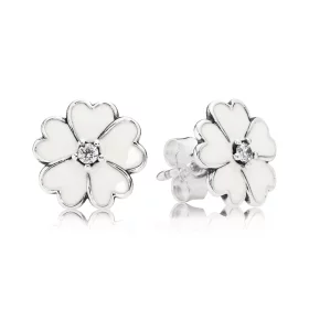 PANDORA White Primrose Flower Stud Earrings - 290569EN12 PANDORA White Primrose Flower Stud Earrings - 290569EN12