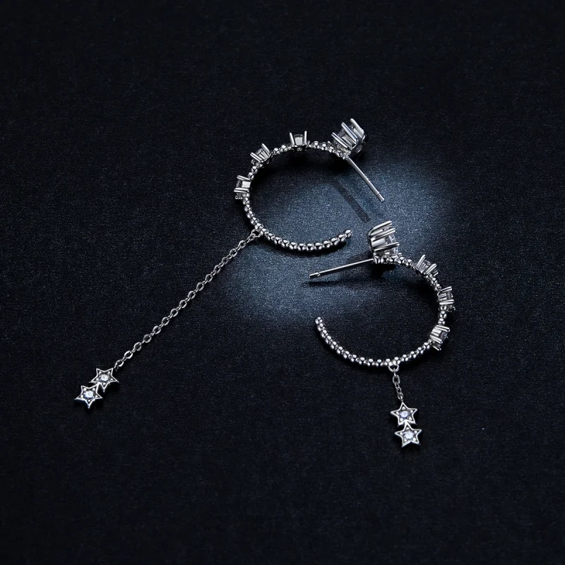 (image for) Pandora Style Bright Hanging Earrings - BSE310 - View 5