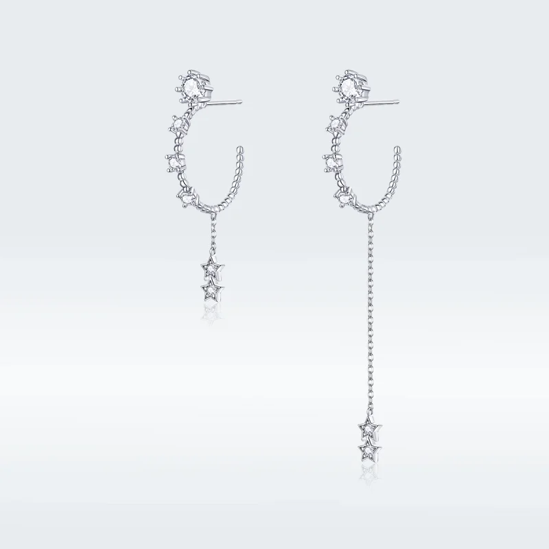 (image for) Pandora Style Bright Hanging Earrings - BSE310 - Product Image
