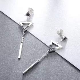 Pandora Style Classical Geometry Hanging Earrings - VSE144-A Pandora Style Classical Geometry Hanging Earrings - VSE144-A
