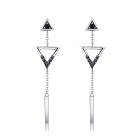 Pandora Style Classical Geometry Hanging Earrings - VSE144-A Pandora Style Classical Geometry Hanging Earrings - VSE144-A