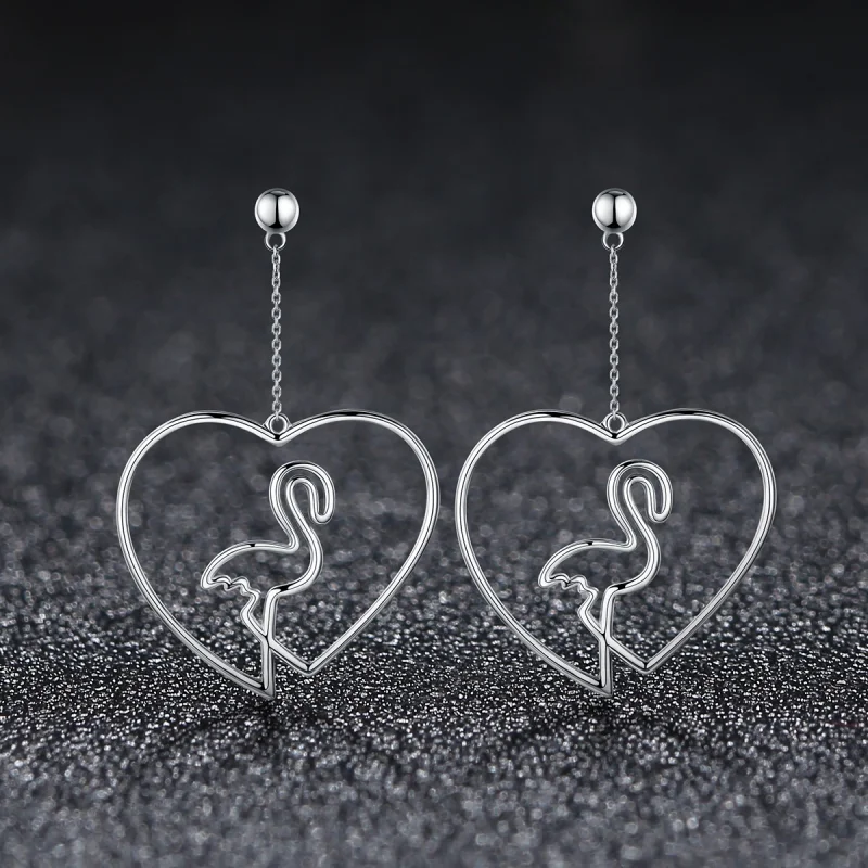 (image for) Pandora Style Faith of Love Hanging Earrings - VSE071 - View 2