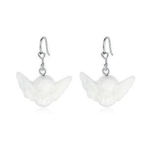 (image for) Pandora Style Little Angel Hanging Earrings - SCE944