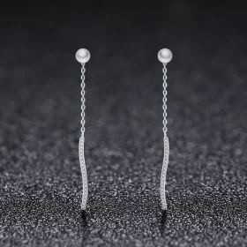 Pandora Style Love At First Sight Hanging Earrings - VSE126 Pandora Style Love At First Sight Hanging Earrings - VSE126