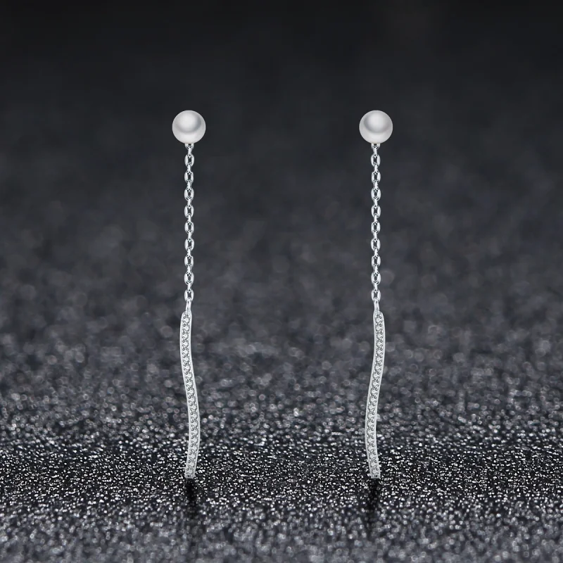 (image for) Pandora Style Love At First Sight Hanging Earrings - VSE126 - View 2