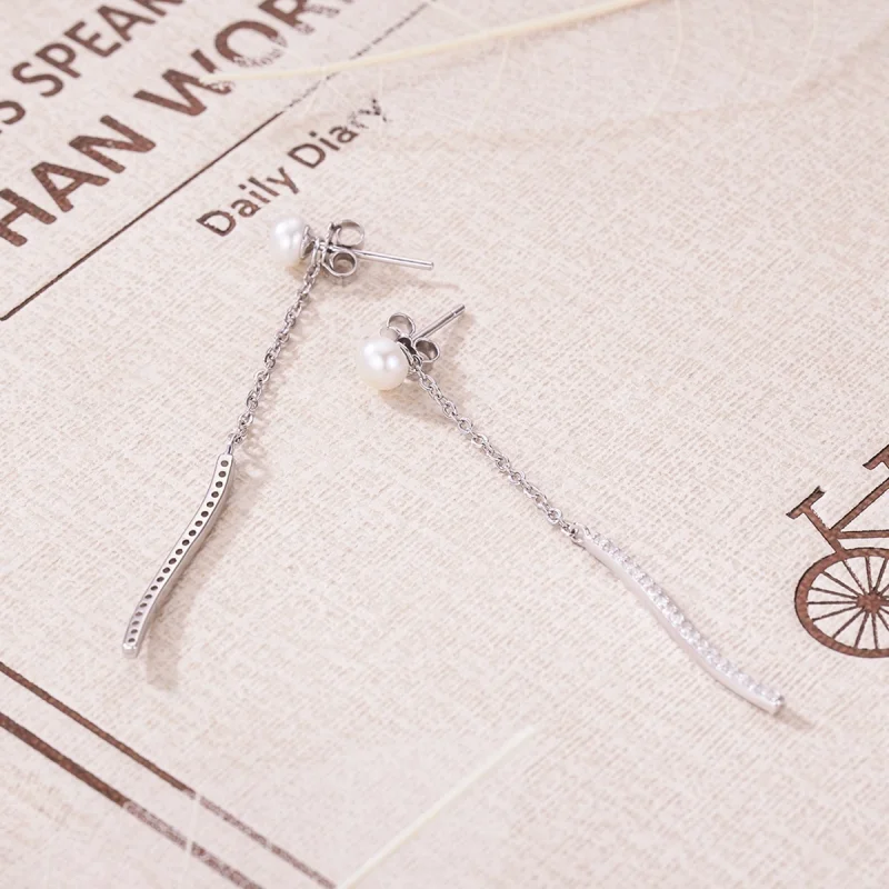 (image for) Pandora Style Love At First Sight Hanging Earrings - VSE126 - View 5